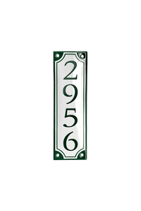 RIBERHUS HAUSNUMMERN Emailleschild