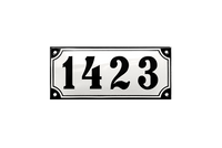 AMALIENBORG HAUSNUMMER 1423, schwarz auf weiß