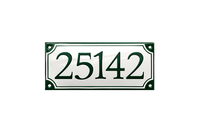 AMALIENBORG HAUSNUMMER 25142, grün auf weiß